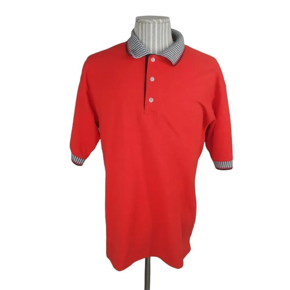 Ash City  Pro-Collection Sports Golfing Polo Shirt Red L